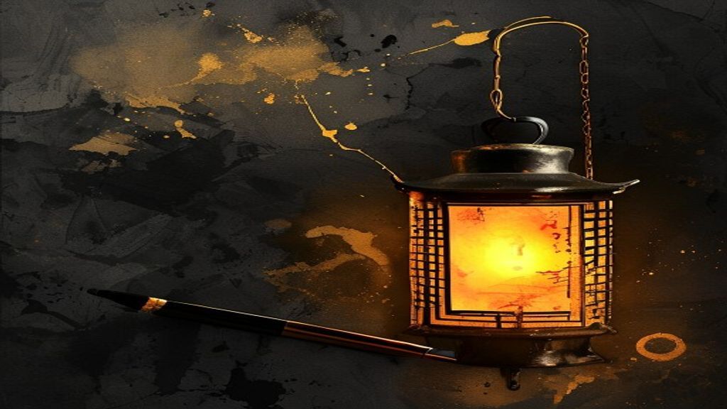 햇살 받은 황금빛 감 — 풍요와 먹을 복